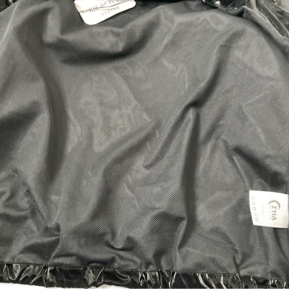 New Zyia Midnight Gloss Bomber Jacket with Shorts Size Medium - Picture 8 of 16